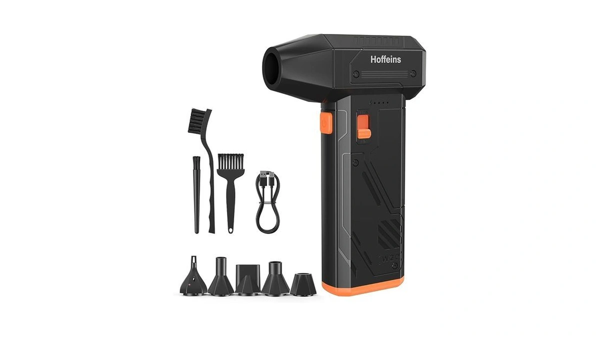 Hoffeins Compressed Air Duster 130,000rpm Ultra-powerful Cordless Electric Air Blower