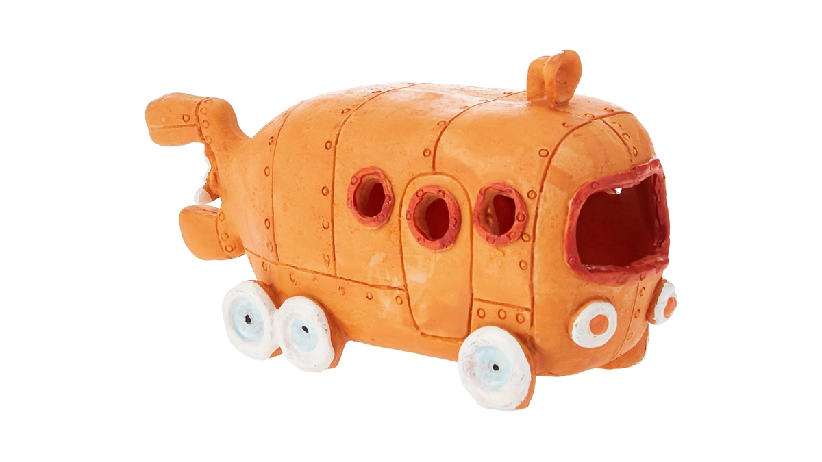 Penn-plax Nickelodeon Spongebob Squarepants Resin Decoration - Bikini Bottom Bus