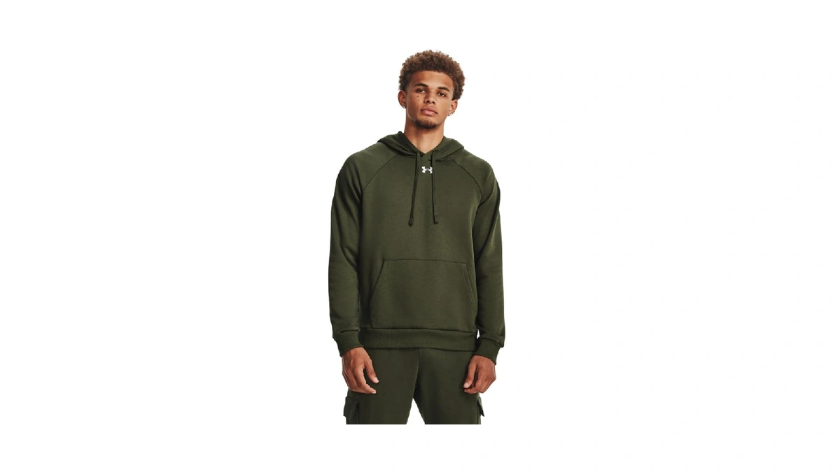 Under Armour Men's Rival Fleece Hoodie, (390) Marine Od Green