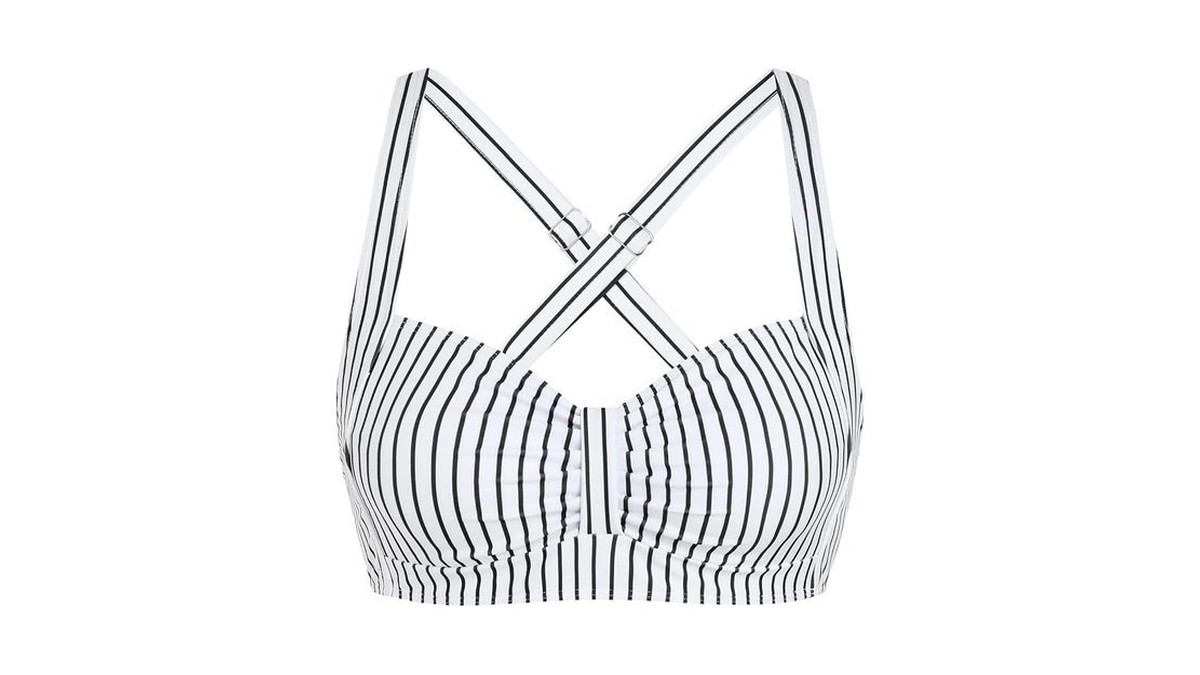Zaful Women Bikini Top Only-supportive Swimsuit Large Bust Bathing Suit