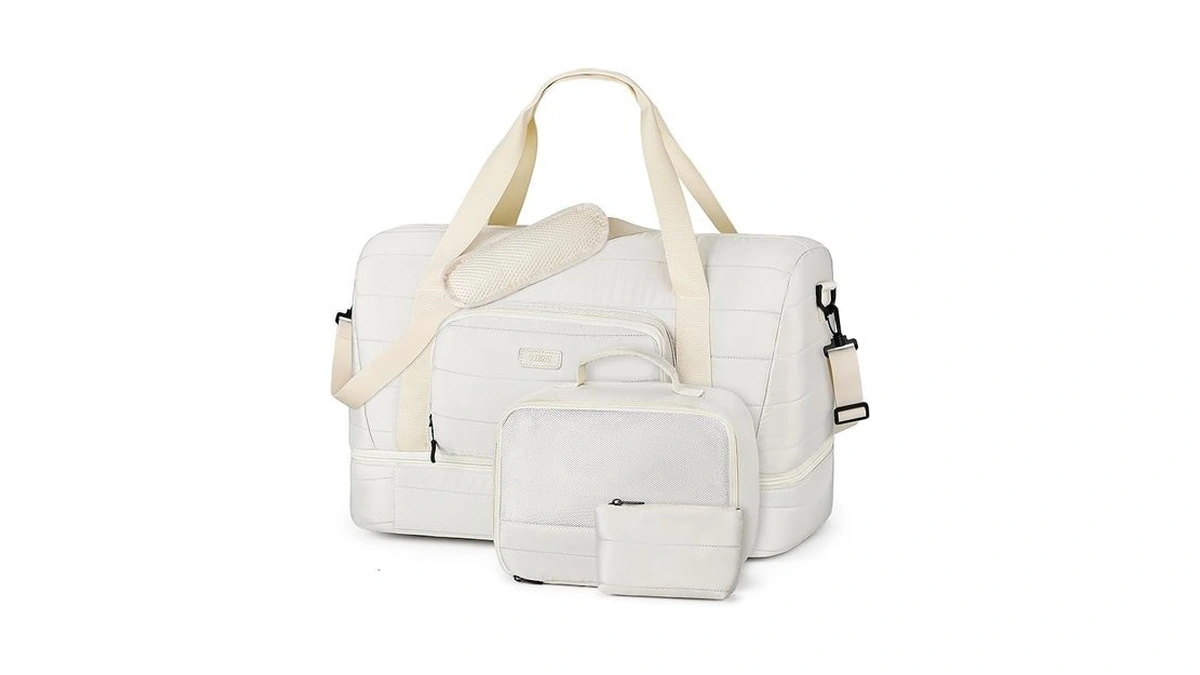 Weekender Bags For Women With Shoe Compartment, Travel Duffle With