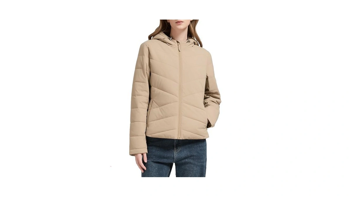 Orolay Women's Lightweight Puffer Jacket With Hood, Water-resistant Quilted Winter