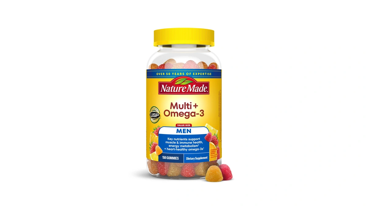 Nature Made Mens Multivitamin Gummies With Omega-3, Mens Gummy Multivitamins