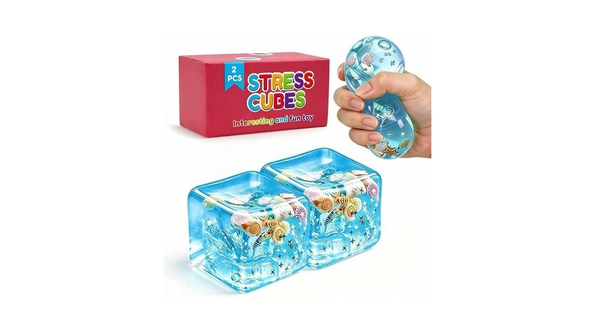 Squeeze Toys Squishies Stress Cube - 2 Pack Stress Relief
