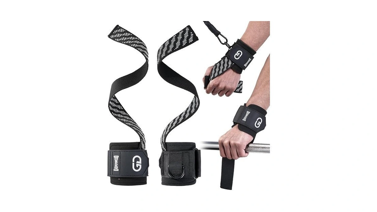 Gounod Lifting Wrist Straps With D Ring For Weightlifting &