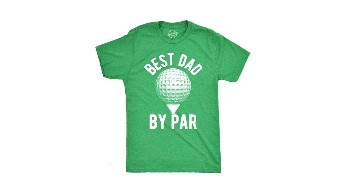 Mens Best Dad By Par T Shirt Funny Fathers Day