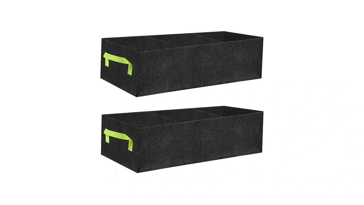 Yzkanning 2 Pack Plant Grow Bags,breathable Fabric Grow Bag With