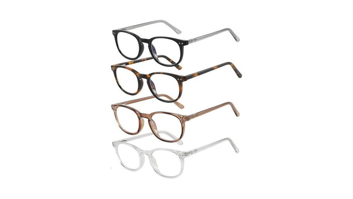 Kssesse Reading Glasses For Men Women Blue Light Blocking Oval