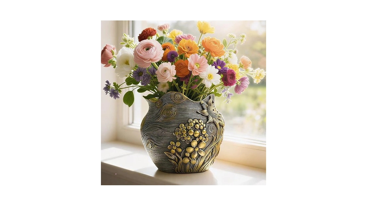 Artcachet Sunflower Starry Sky Plant Pots-cute Unique Flower Pots With