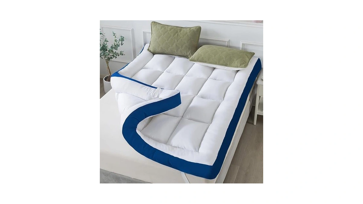 Whatsbedding 5 Inch Memory Foam Full Size Mattress Topper For