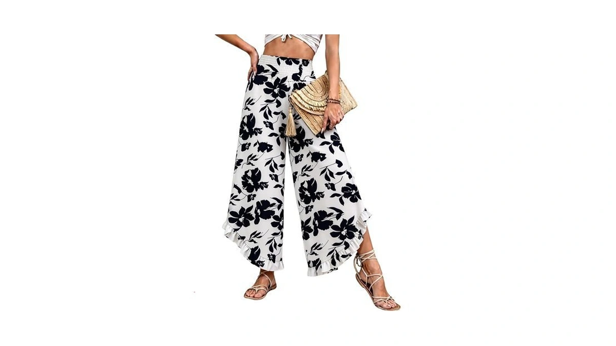 Ieeilulu Wide Leg Pants For Women - Beach Pants For