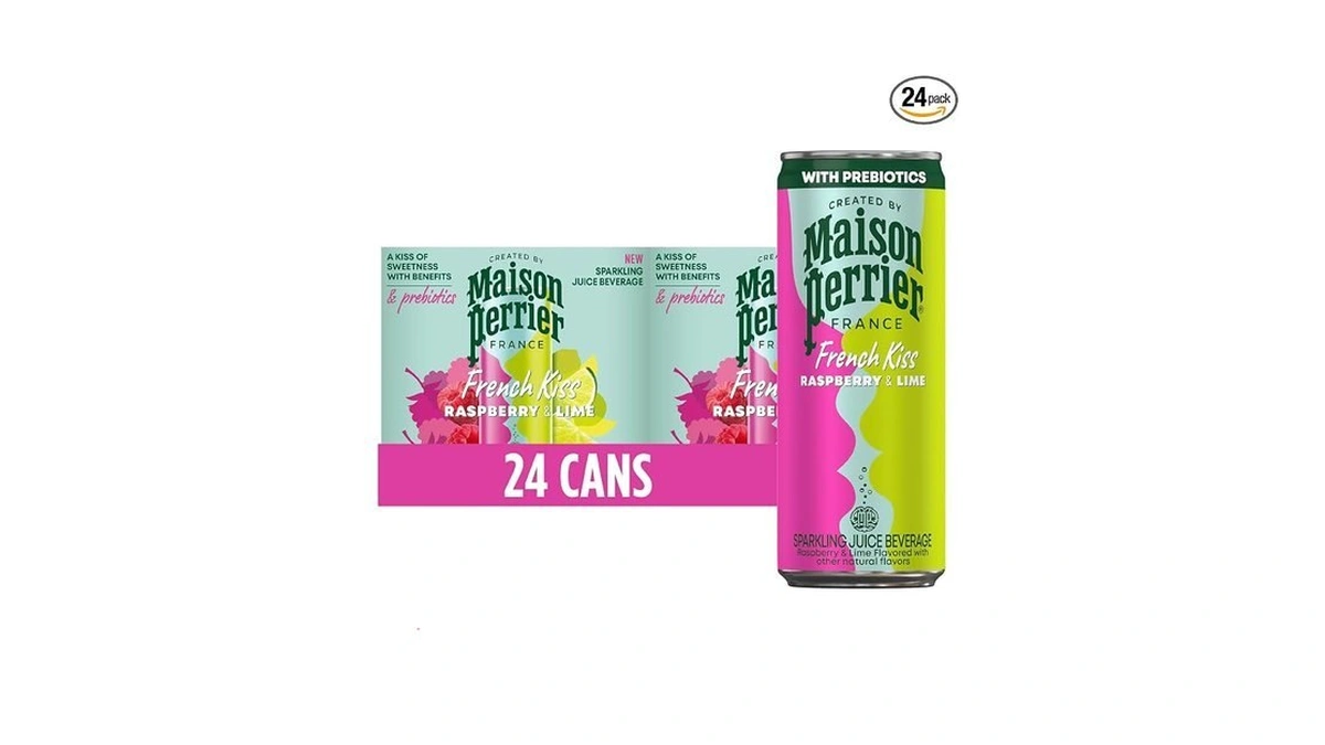 Maison Perrier French Kiss Sweetened Sparkling Juice Beverage, Raspberry &