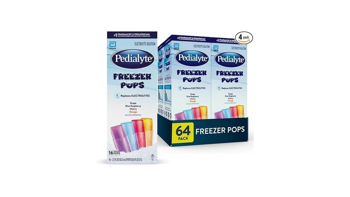 Pedialyte Electrolyte Solution Freezer Pops, Hydration Variety Pack? Grape, Blue