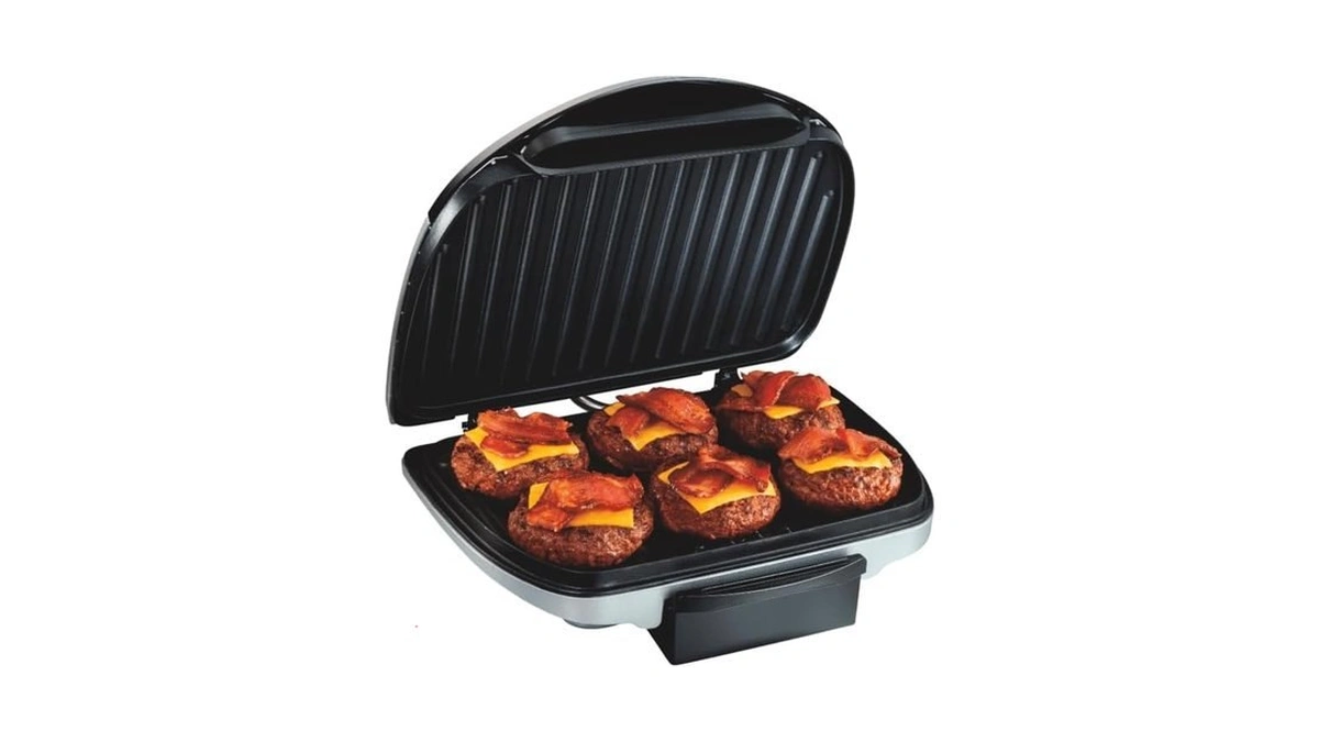 Hamilton Beach Electric Indoor Grill, 6-serving, Large 90 Sq. In.