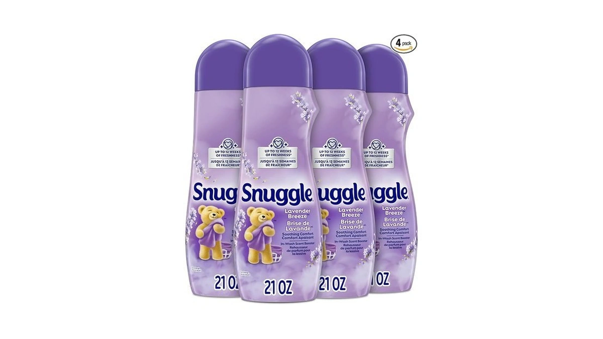 Snuggle In Wash Scent Booster, 21 Oz, 4 Pack, Lavender