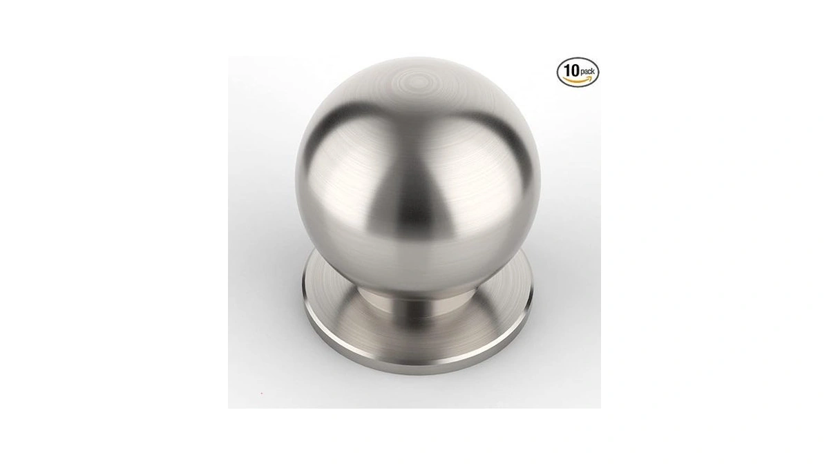 Coinkoly 10 Pack Cabinet Knobs Brushed Satin Nickel Single Hole