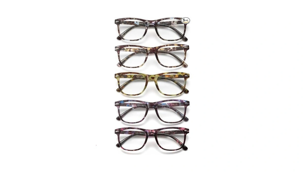 Jolisu Reading Glasses For Women - 5 Pack Stylish Readers