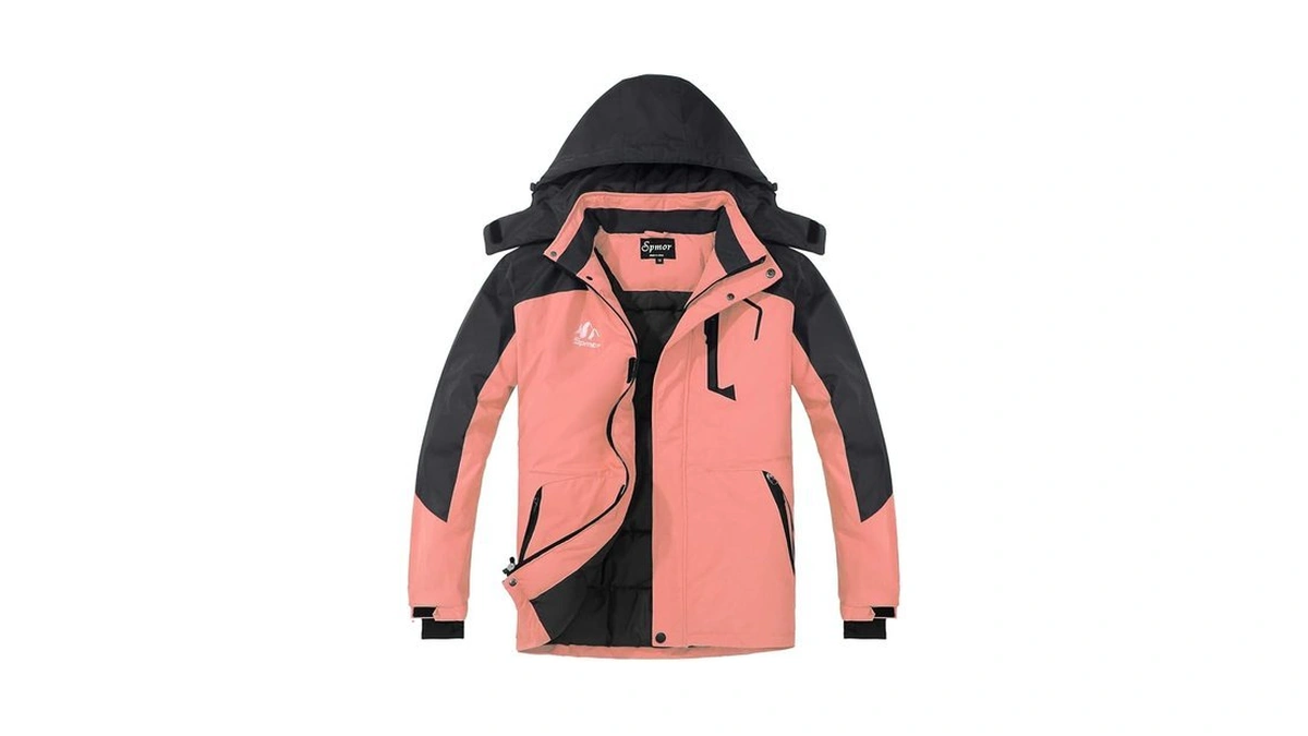 Spmor Women's Waterproof Ski Jacket Hooded Snowboard Coat Warm Winter