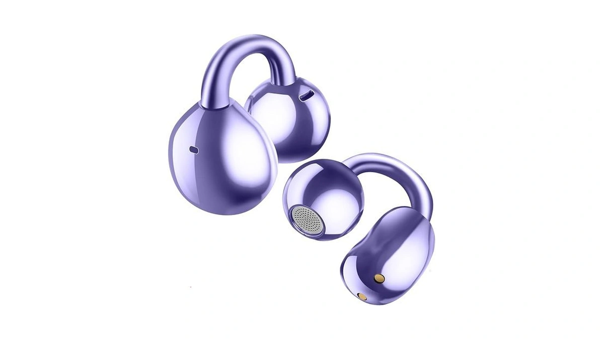 Ultra Open Ear Earbuds Bluetooth 5.4 Wireless Clip On Headphones,