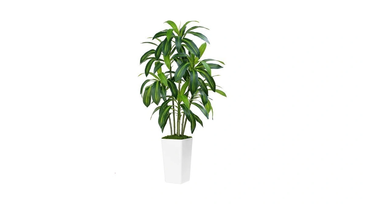Zeeoze Dracaena Plant Artificial Tree 5ft Tall Fake Tropical Floor