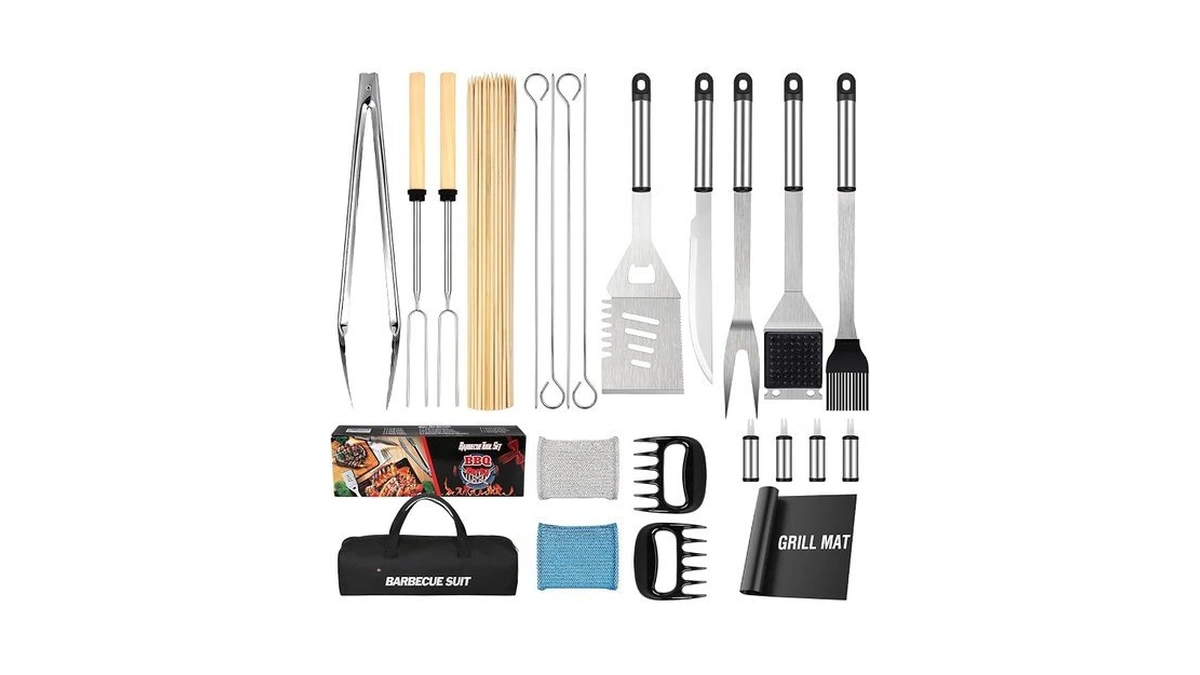 Grill Tools 122pcs Grilling Gifts For Men, For Fathers Day,