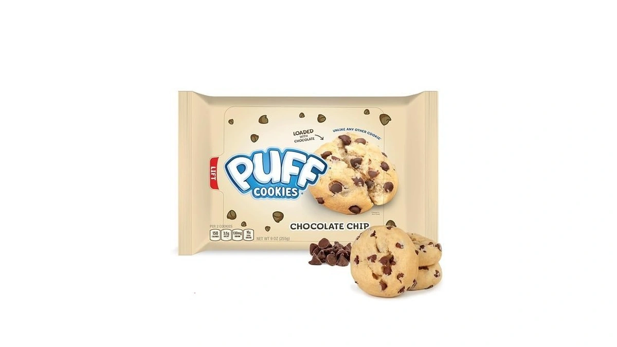 Puff Chocolate Chip Cookies, Ready-to-eat Soft Baked Cookies, Loaded With