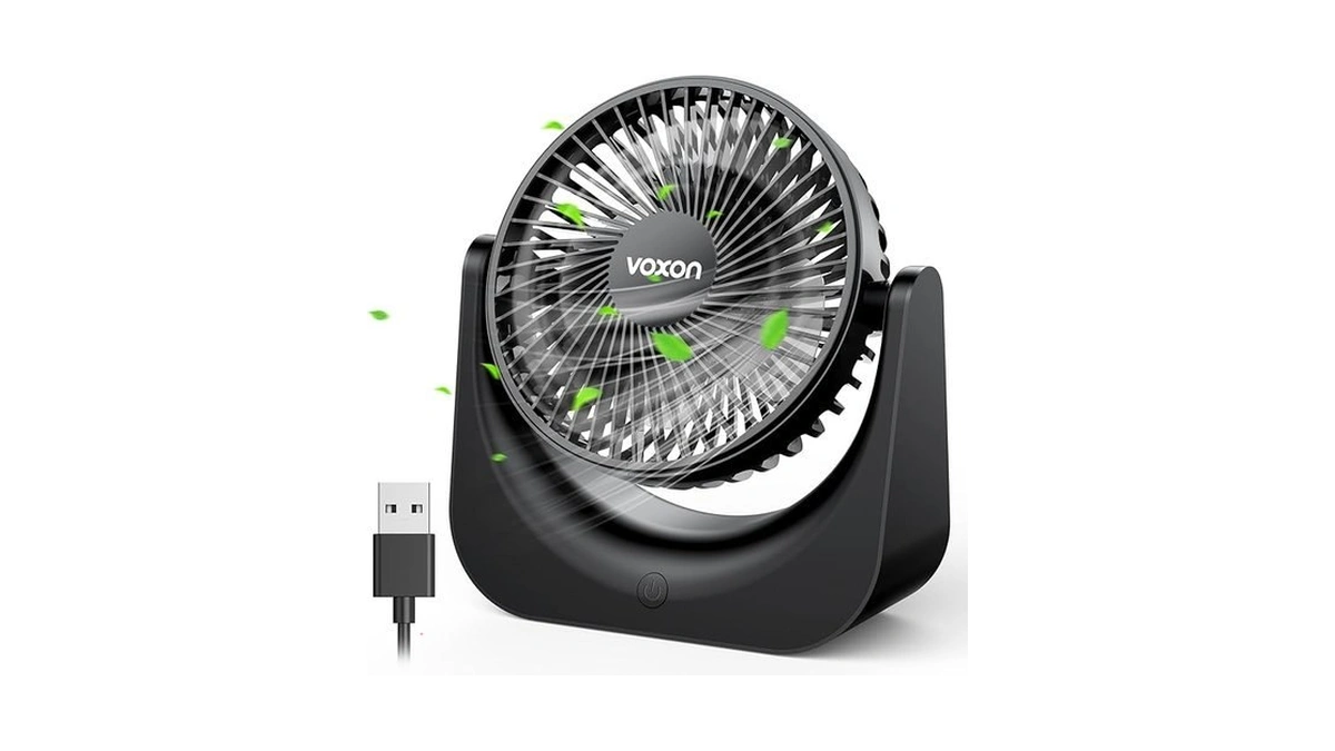 Amazon code: Voxon Desk Fan, 5.5-inch Small Desk Fan,