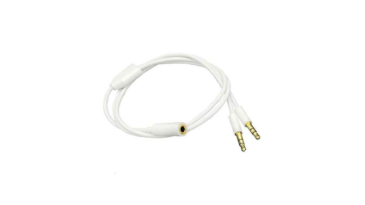 Shanfeilu 3.5mm Headphone Audio Splitter 1 Female To 2 Male