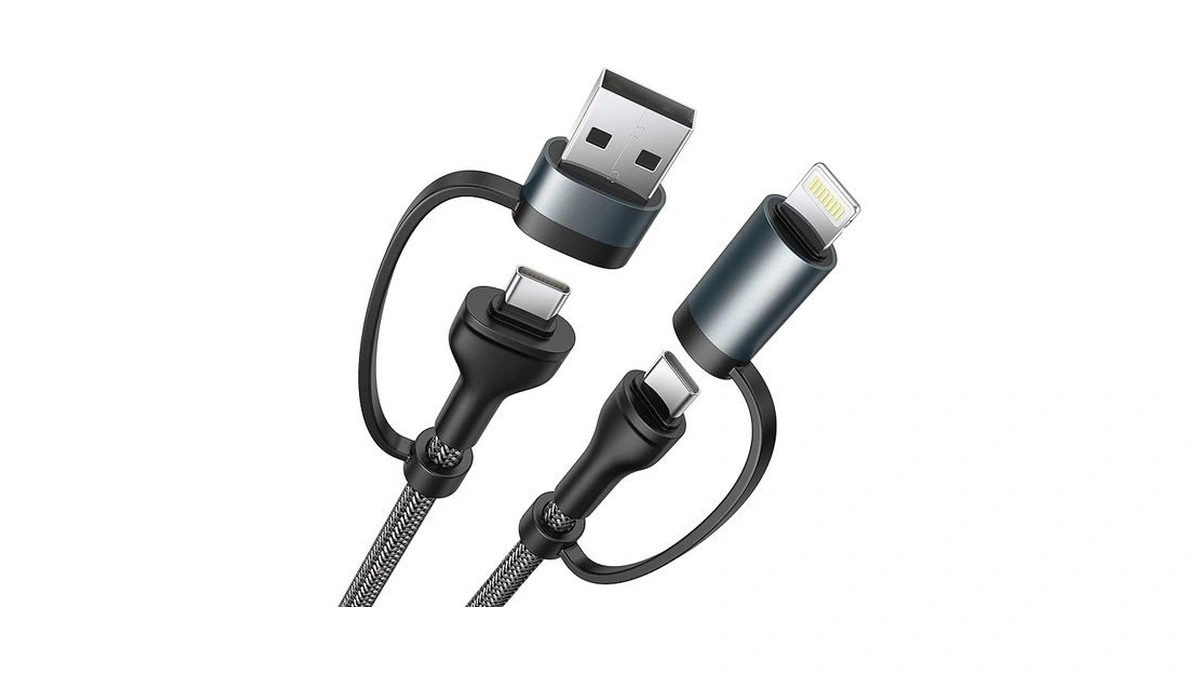 4 In 1 Charging Cable, Usb C Lightning Adapter Usb