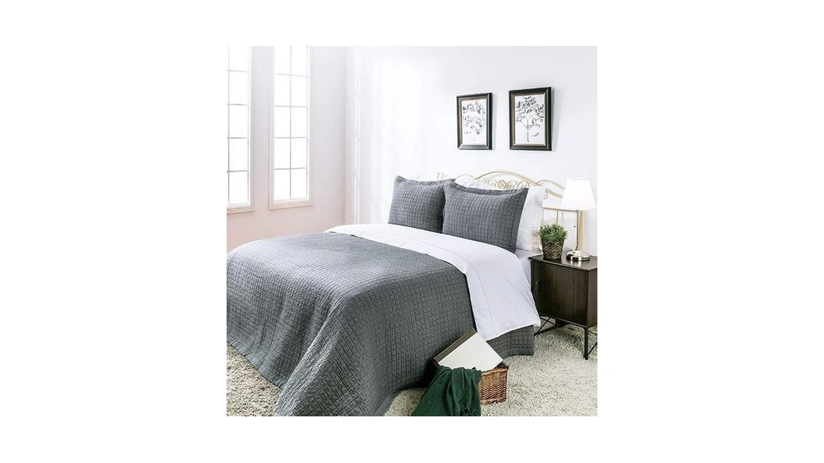 Elegant Life Home Cotton Yarn Dyed Chambray Collection Cotton Fill