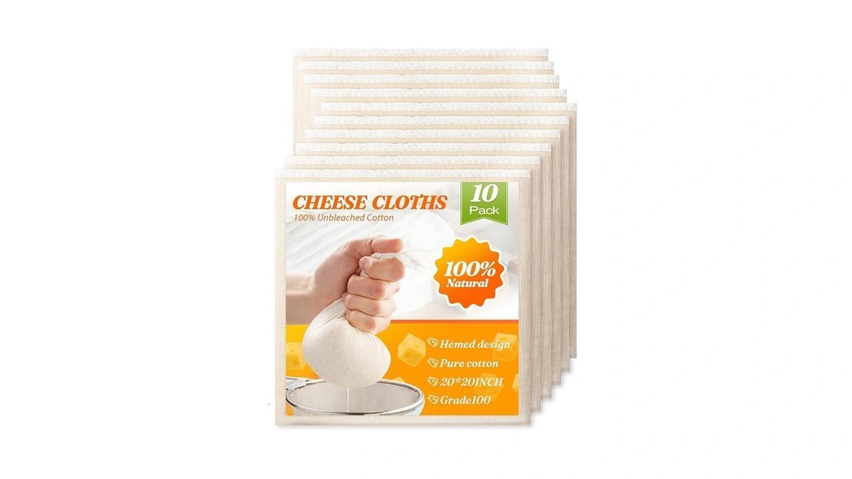 Reusable Cheesecloth 10 Pack Grade 100 Fine Mesh Cheesecloth -