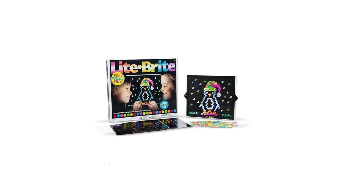 Lite Brite Ultimate Value Retro Toy, 12 Seasonal Templates, Peg