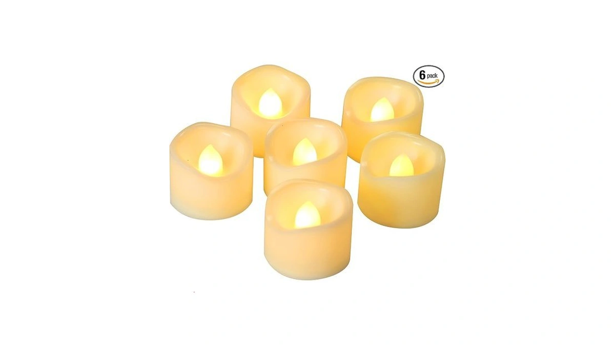 Flameless Led Tealight Candles Flickering Battery Operated Votive Candles For