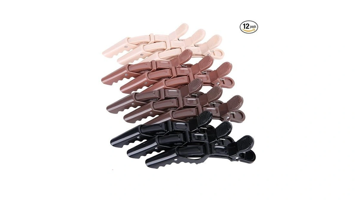 Hh&ll 4.5 Inch Double-hinged Non-slip Alligator Hair Clips, 12 Pack