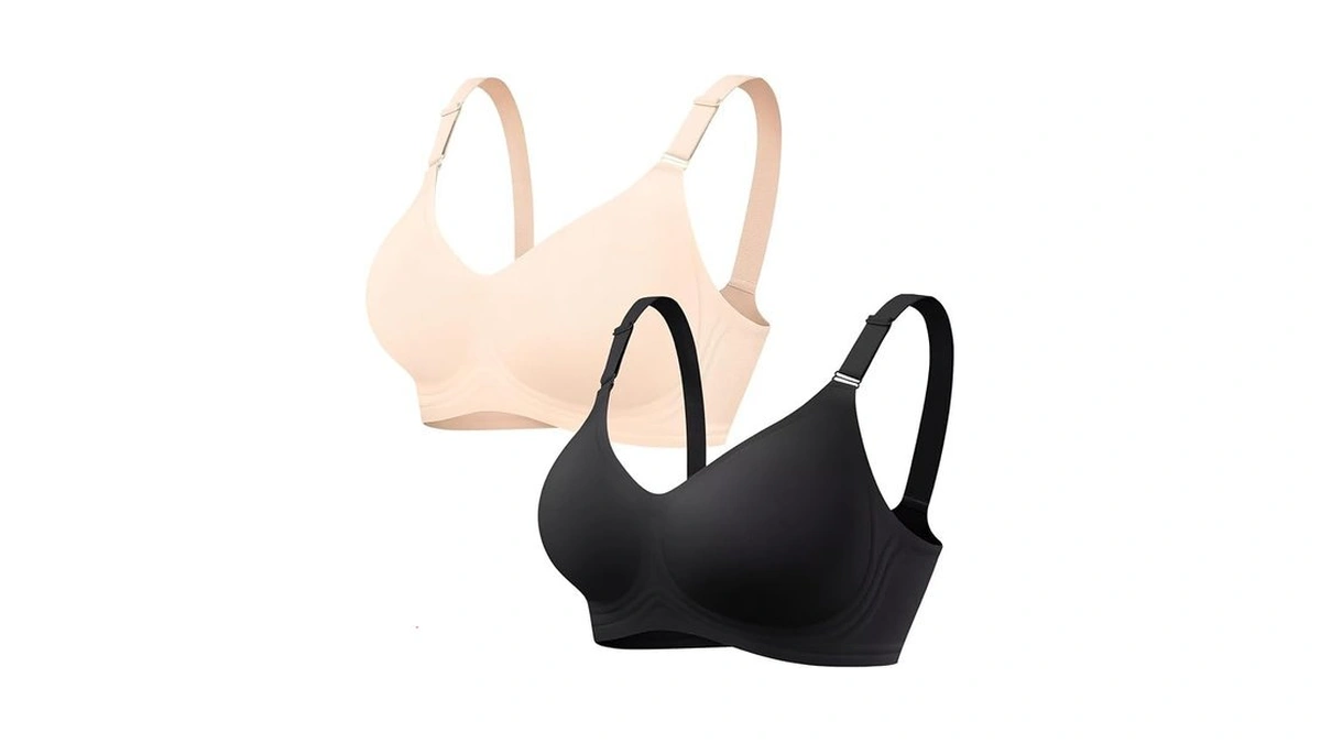 Vertvie Womens Wireless Jelly Bras No Underwire Push Up Seamless