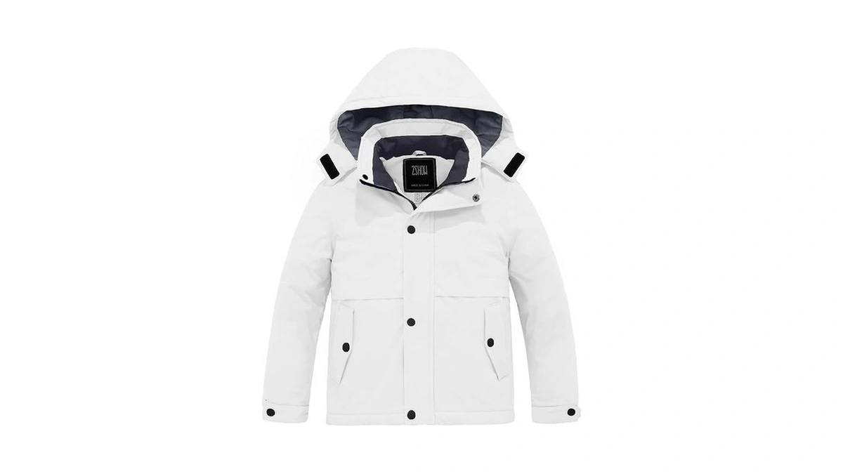 Zshow Boy's Ski Jacket Waterproof Warm Winter Coat Thick Quilted
