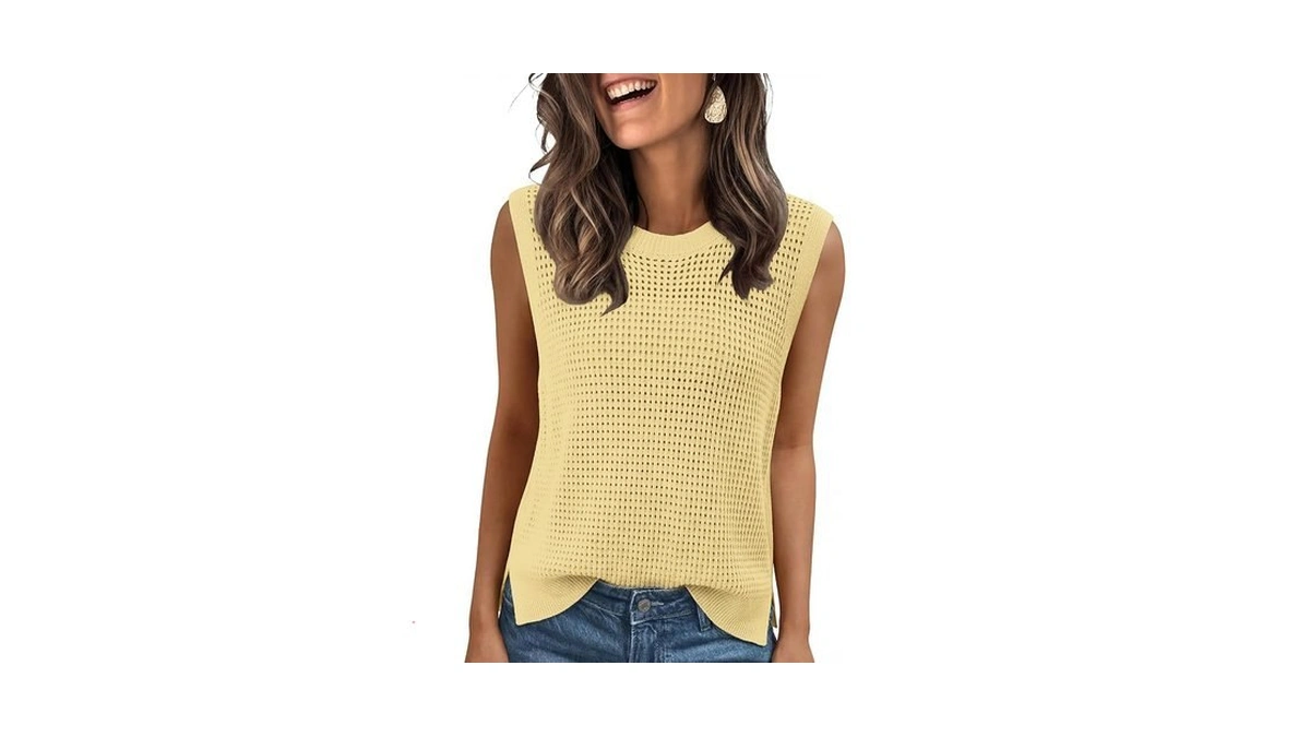 Totatuit Crew Neck Tank Tops For Women Loose Trendy Resort
