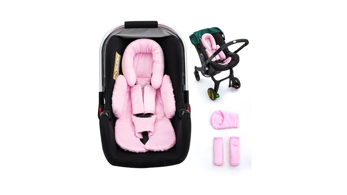 Infant Car Seat Insert With 3 Shoulder & Crocth Covers,