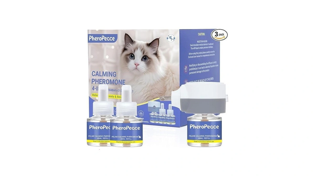 Aropeme Cat Calming Diffuser Kit (1 Diffuser + 3 Refills,