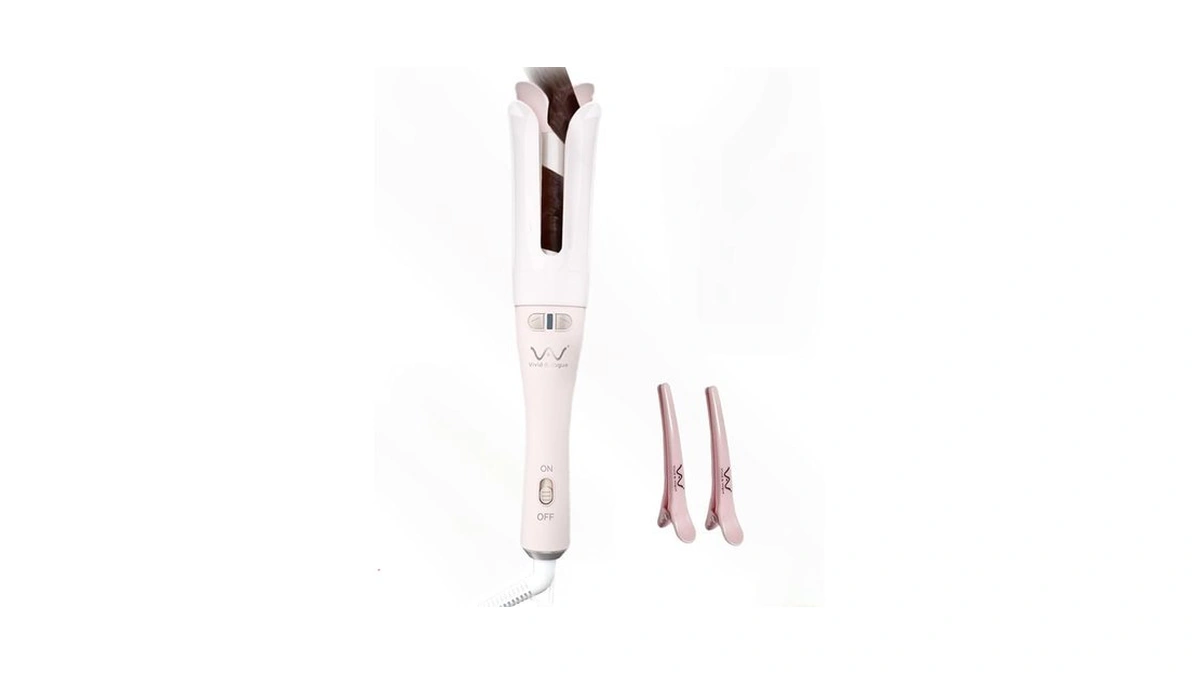 Vav Automatic Curling Iron Rotating Hair Curler For Long/medium Hair,