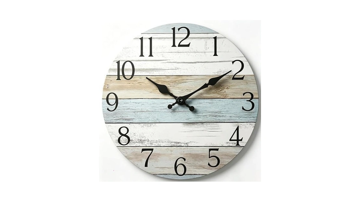 Hylanda Wall Clock, Silent Non Ticking Wall Clocks Battery Operated,