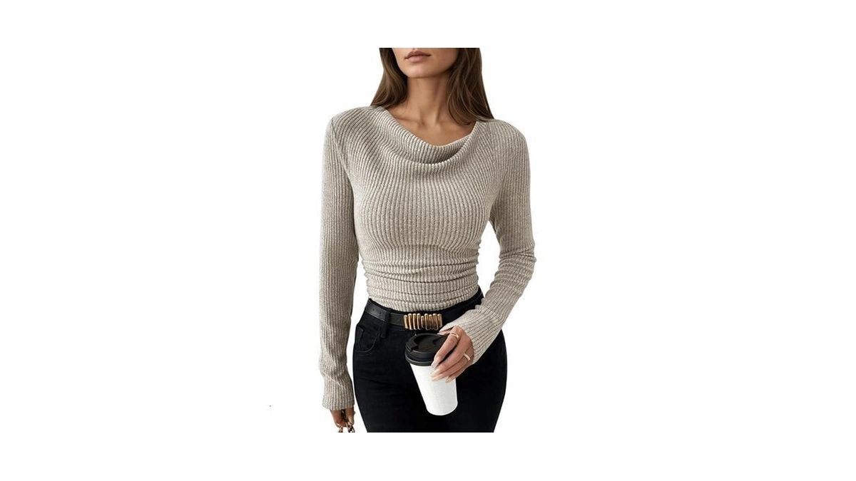 Pink Queen Womens 2026 Fall Tops Long Sleeve Fitted T