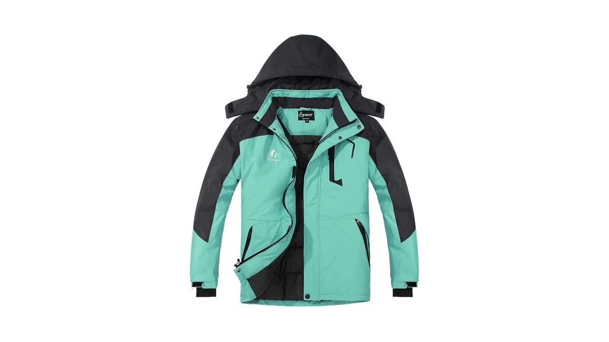 Spmor Women's Waterproof Ski Jacket Hooded Warm Winter Snowboard Coat
