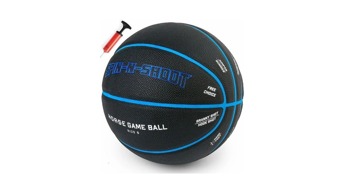 Lotfancy Official Standard Size 6 Composite Leather Basketball, H.o.r.s.e Game