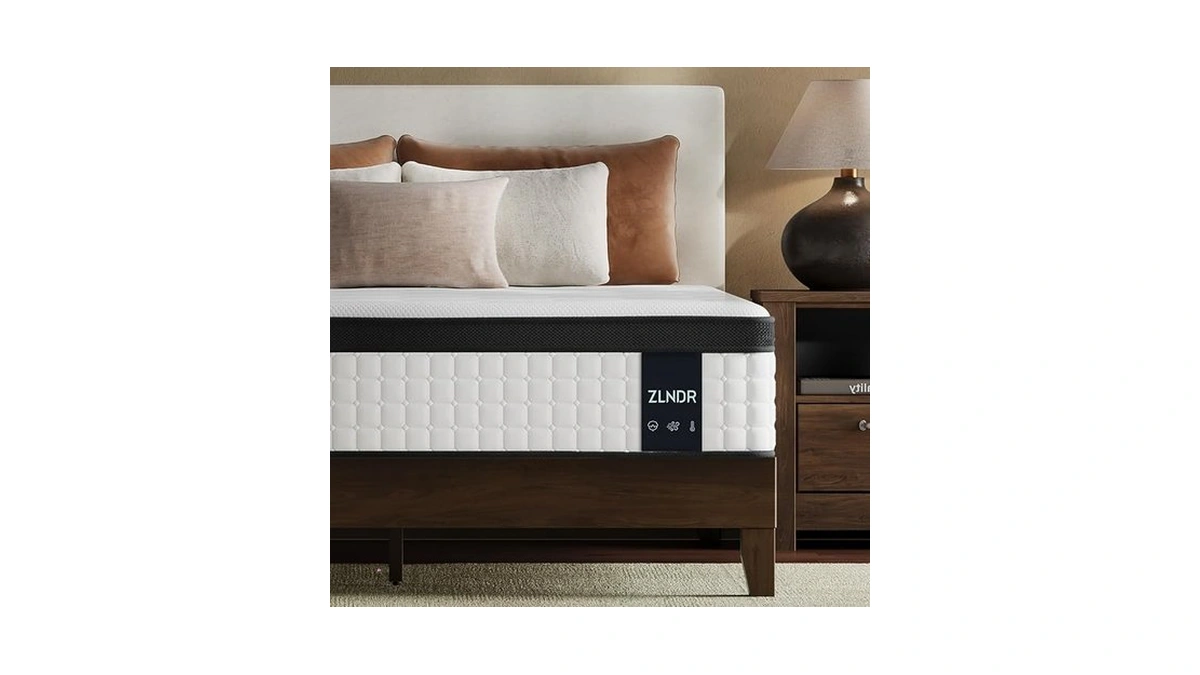 Queen Size Mattress 12 Inch Deluxe Hybrid Mattresses Without Fiberglass