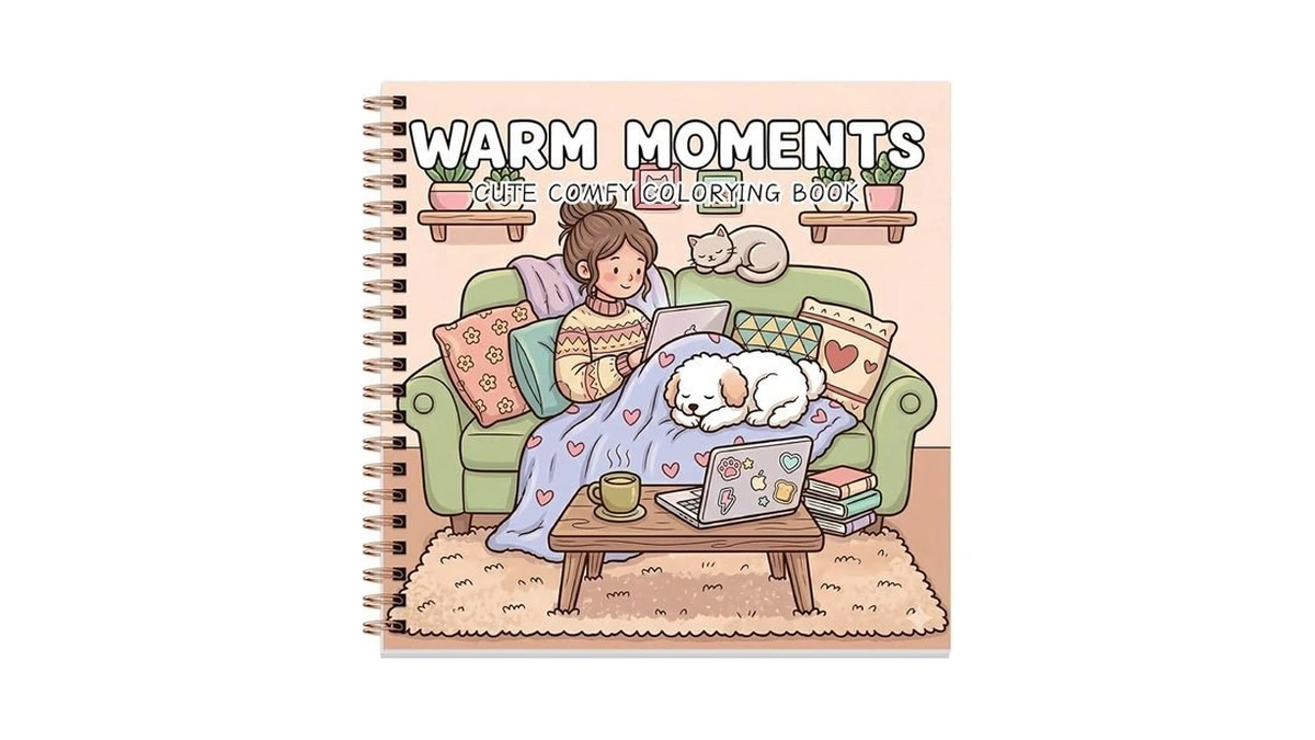 Tlenpo Adult Cute Coloring Book For Women, 30 Pages Single-sided