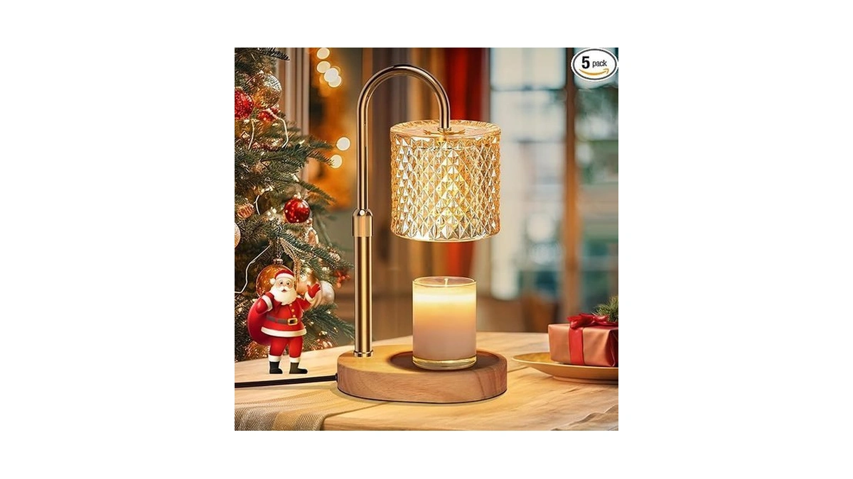 Seenlast Electric Candle Lamp Warmer With Timer Dimmer Adjustable Height,gifts