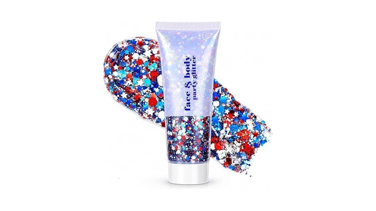 4th Of July Glitter Stick, Red White & Blue Glitter