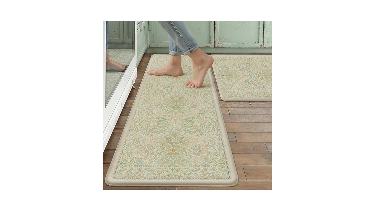 Wondrg Kitchen Mats For Floor Thick Anti Fatigue Waterproof Vintage
