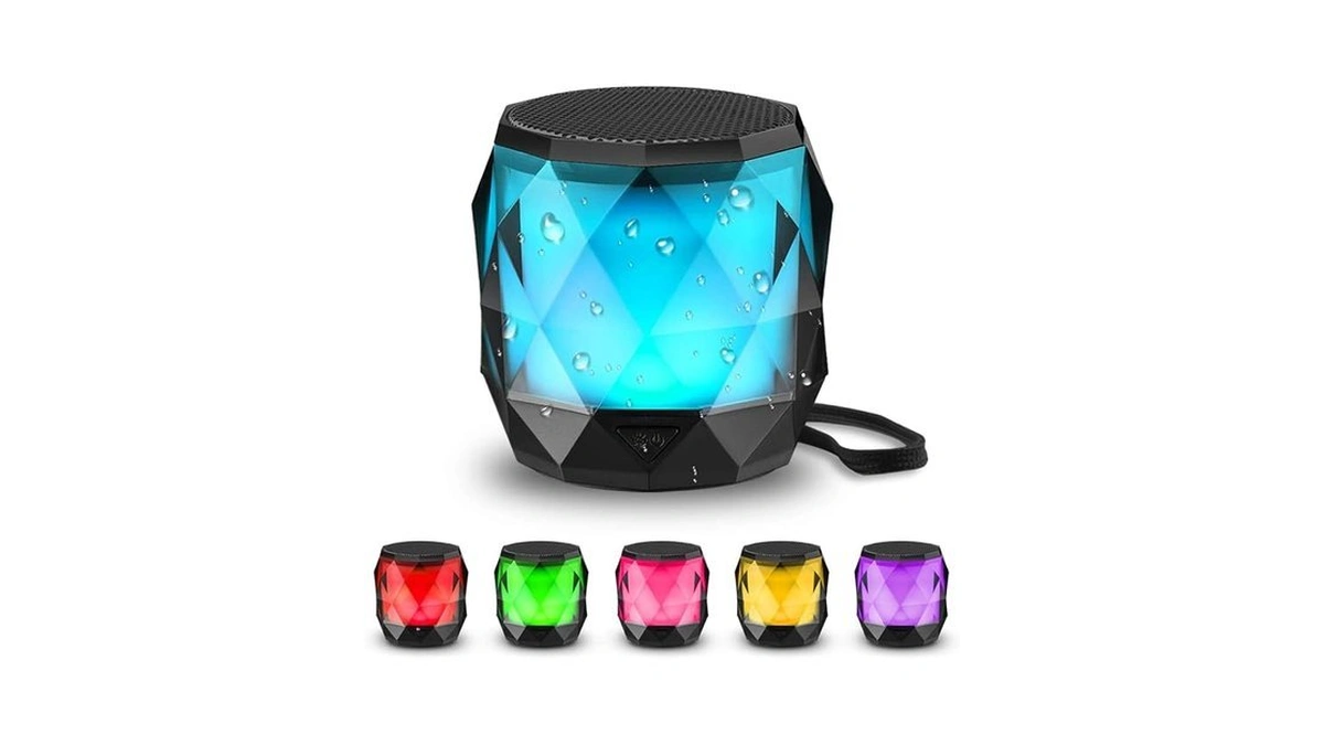 Lfs Portable Bluetooth Speaker With Lights, Night Light Wireless Waterproof